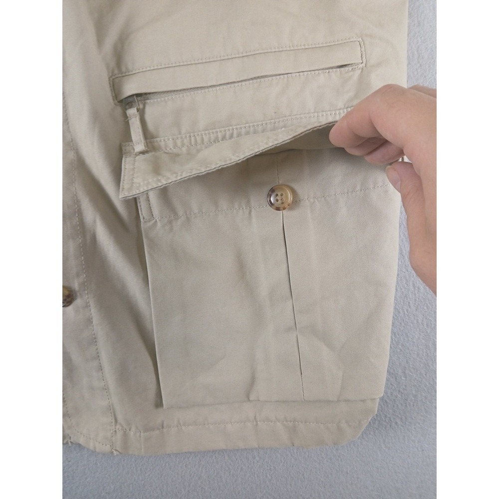 Lands End Khaki Fishing Hunting Utility Vest. L 42-44 Regular!! - Picture 5 of 8